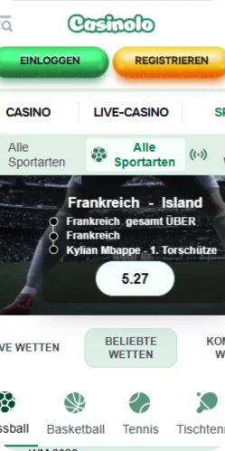 Scommesse sportive Casinolo