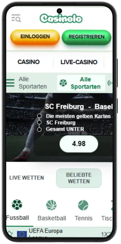 Сasinolo Siehe Registerkarte „Sport“