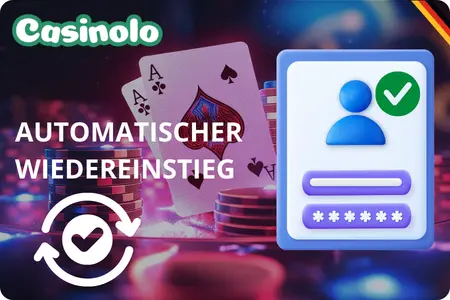 CasinoLo Anmeldeseite mit aktivierter Option „Angemeldet bleiben" auf einem Smartphone mit Face ID Bestätigung