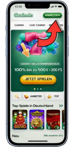 CasinoLo Registrierungsformular im Browser mit ausgefüllten Kontodaten und aktivem Gutscheincode-Feld